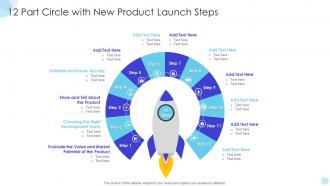 12 Part Circle With New Product Launch Steps