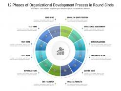 12 phases of organizational development process in round circle