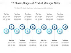 12 phases stages of product manager skills infographic template