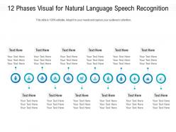 12 phases visual for natural language speech recognition infographic template