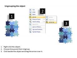 12 pieces 3x4 rectangular jigsaw puzzle matrix powerpoint templates 0812