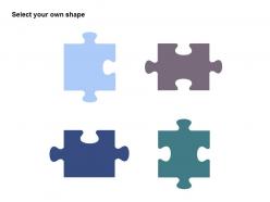 12 pieces 3x4 rectangular jigsaw puzzle matrix powerpoint templates 0812