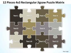 41154716 style puzzles matrix 1 piece powerpoint presentation diagram infographic slide