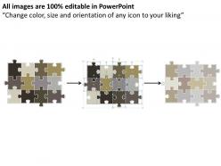 12 pieces 4x3 rectangular jigsaw puzzle matrix powerpoint templates 0812