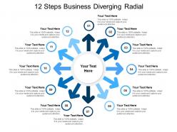 12 steps business diverging radial