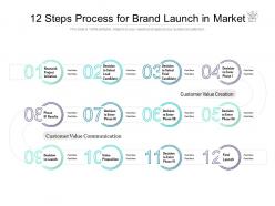 12 Steps Process For Brand Launch In Market
