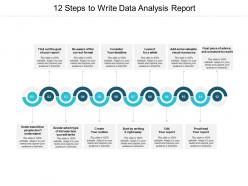 12 steps to write data analysis report