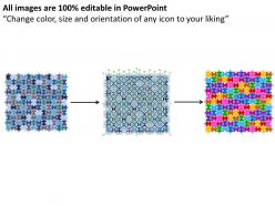 91159265 style puzzles matrix 1 piece powerpoint presentation diagram infographic slide