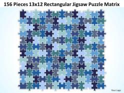 156 Pieces 13x12 Rectangular Jigsaw Puzzle Matrix Powerpoint templates 0812