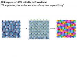 156 pieces 13x12 rectangular jigsaw puzzle matrix powerpoint templates 0812