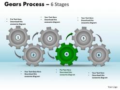 15 gears process 6 stages style 1 powerpoint