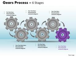 15 gears process 6 stages style 1 powerpoint