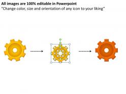 40902215 style variety 1 gears 6 piece powerpoint presentation diagram infographic slide