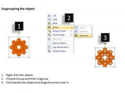 24337732 style variety 1 gears 6 piece powerpoint presentation diagram infographic slide