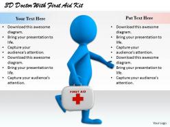 1813 3d doctor with first aid kit ppt graphics icons powerpoint