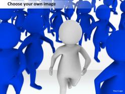 1813 3d human in race competition ppt graphics icons powerpoint
