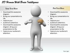 1813 3d human with brain intelligence ppt graphics icons powerpoint