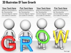 1813 3d illustration of team growth ppt graphics icons powerpoint