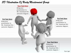 1813 3d illustration of unity mastermind group ppt graphics icons powerpoint