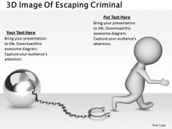 1813 3d image of escaping criminal ppt graphics icons powerpoint