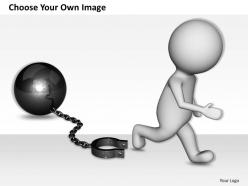 1813 3d image of escaping criminal ppt graphics icons powerpoint