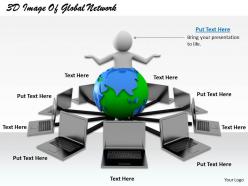 1813 3d image of global network ppt graphics icons powerpoint