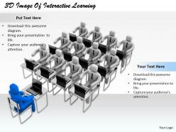 1813 3d image of interactive learning ppt graphics icons powerpoint