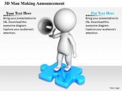 1813 3D Man Making Announcement Ppt Graphics Icons Powerpoint