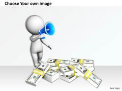 1813 3d man making money announcement ppt graphics icons powerpoint