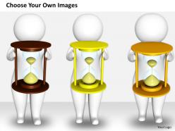 1813 3d man with hour glass ppt graphics icons powerpoint