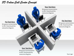 1813 3d online call center concept ppt graphics icons powerpoint