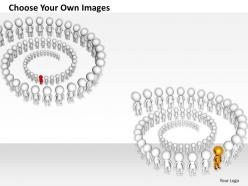 1813 3d people joining circle ppt graphics icons powerpoint
