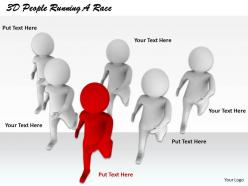 1813 3d people running a race ppt graphics icons powerpoint