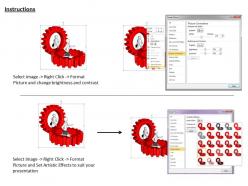 1813 3d people running on gears ppt graphics icons powerpoint