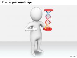 1813 3d person with dna structure ppt graphics icons powerpoint