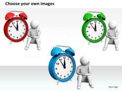 1813 3d sad man with clock ppt graphics icons powerpoint