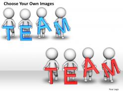 1813 3d team standing together ppt graphics icons powerpoint