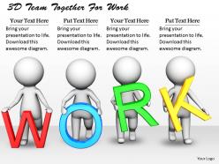 1813 3d team together for work ppt graphics icons powerpoint