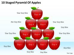 1813 business ppt diagram 10 staged pyramid of apples powerpoint template