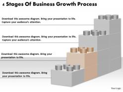 1813 business ppt diagram 4 stages of business growth process powerpoint template