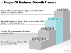 1813 business ppt diagram 4 stages of business growth process powerpoint template