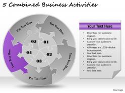 1813 business ppt diagram 5 combined business activities powerpoint template