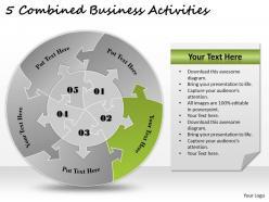 1813 business ppt diagram 5 combined business activities powerpoint template