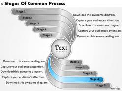 1813 business ppt diagram 5 stages of common process powerpoint template