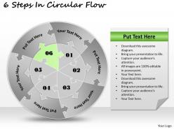 1813 business ppt diagram 6 steps in circular flow powerpoint template
