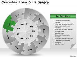 88928921 style division pie-jigsaw 9 piece powerpoint presentation diagram infographic slide