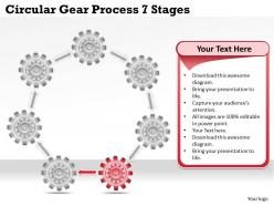 54339866 style variety 1 gears 7 piece powerpoint presentation diagram infographic slide
