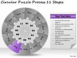 72129975 style division pie-jigsaw 11 piece powerpoint presentation diagram infographic slide