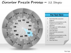 1813 business ppt diagram circular puzzle process 12 stages powerpoint template