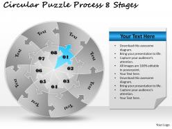 1813 business ppt diagram circular puzzle process 8 stages powerpoint template